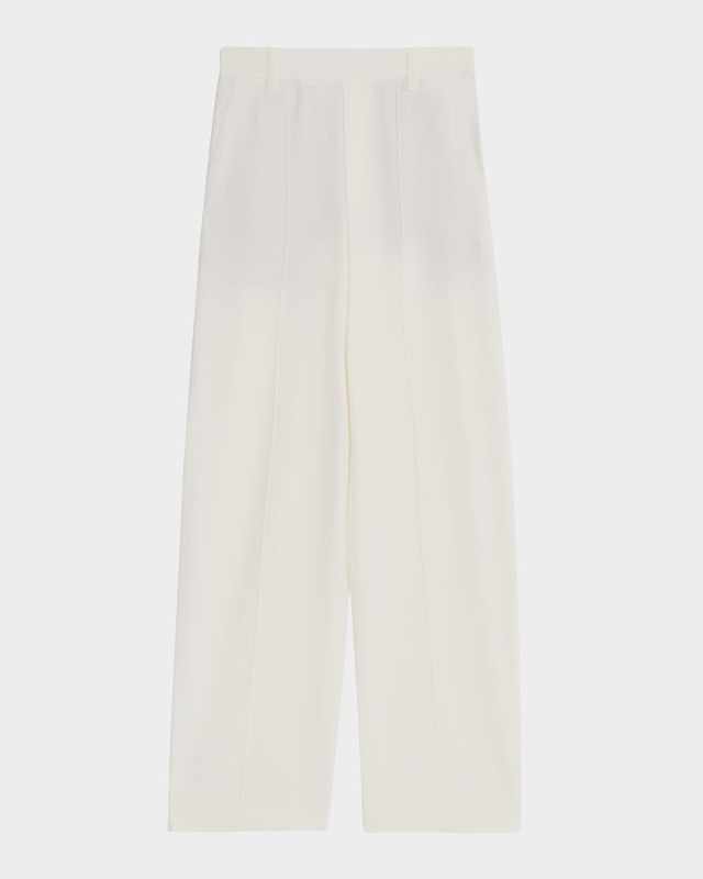 High-Rise Pull-On Linen Pants